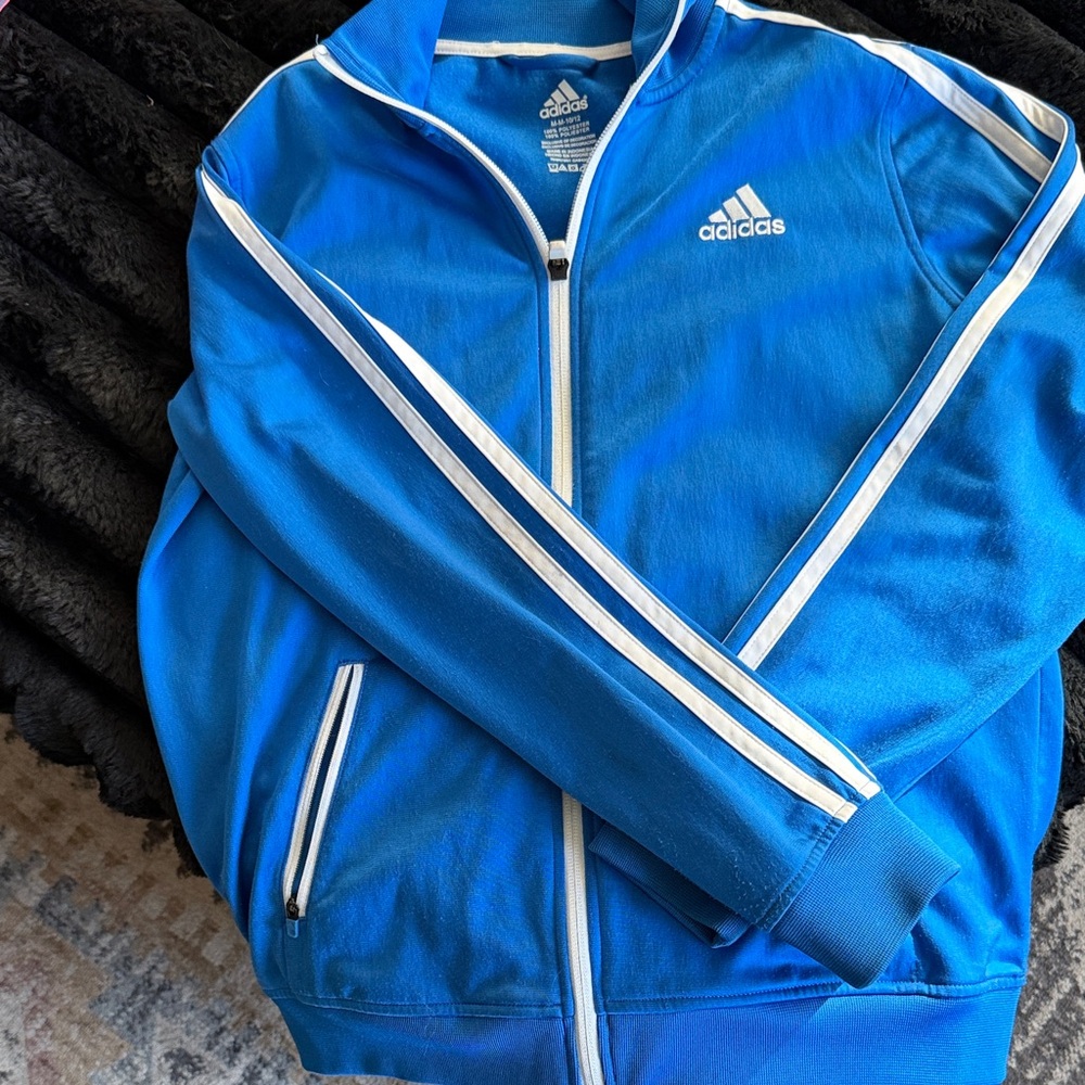 Adidas Royal Blue Zip-Up Jacket